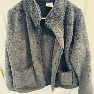 Vineyard Vines Charcoal Fleece Jacket